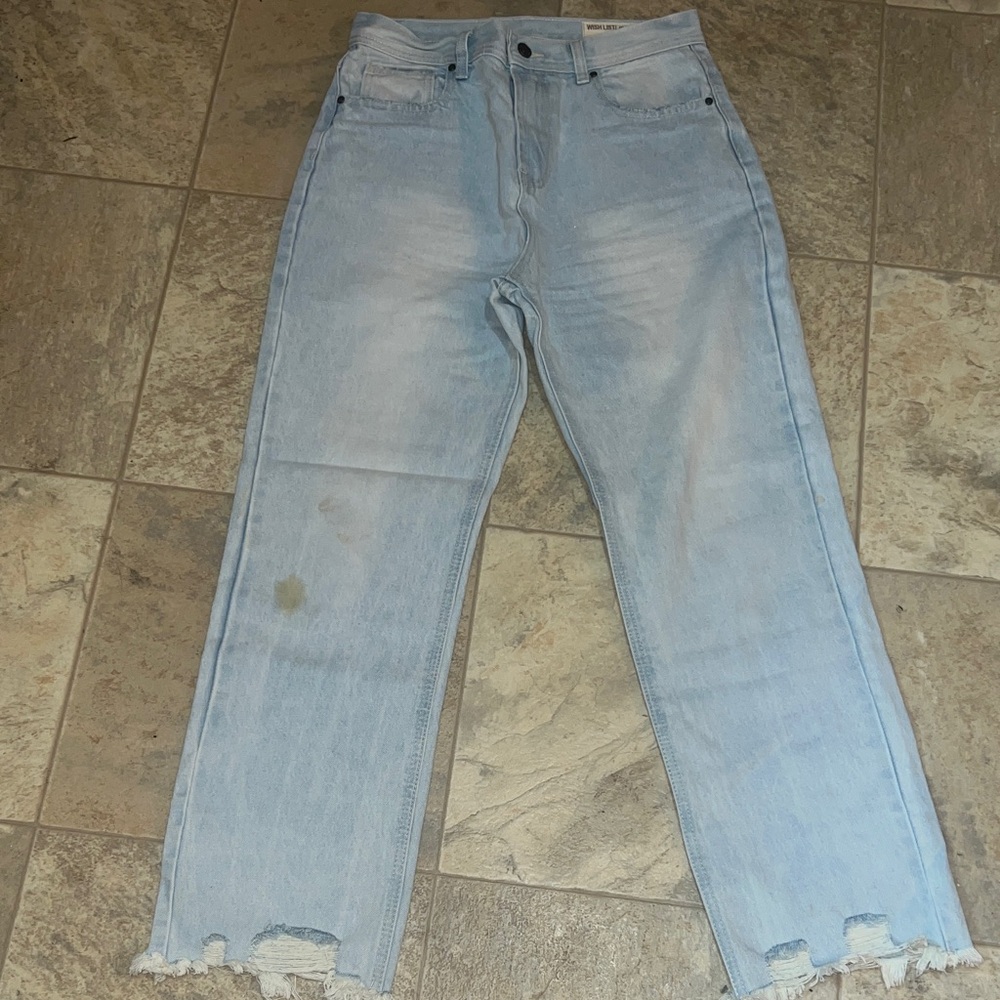 Wishlist Light Blue Distressed Women's Jeans - Medium